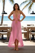 Rosé Marbella Dress